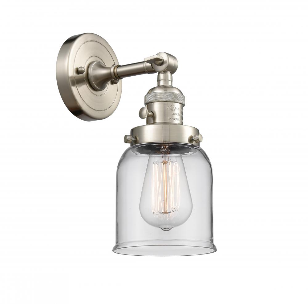 Bell - 1 Light - 5 inch - Brushed Satin Nickel - Sconce