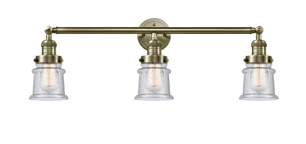 Canton - 3 Light - 30 inch - Antique Brass - Bath Vanity Light