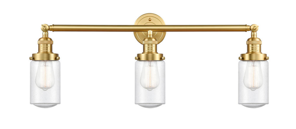 Dover - 3 Light - 31 inch - Satin Gold - Bath Vanity Light