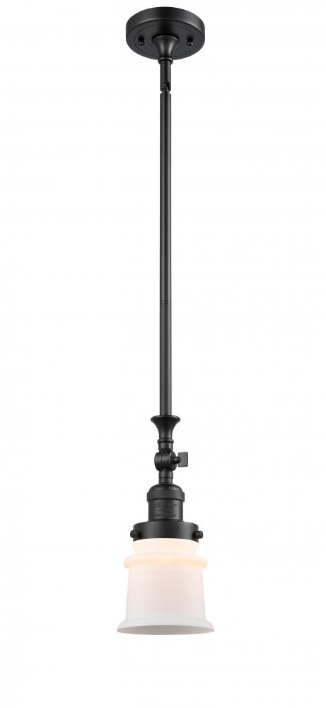 Canton - 1 Light - 5 inch - Matte Black - Stem Hung - Mini Pendant