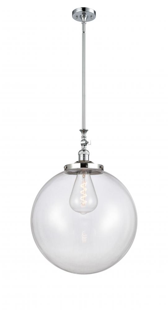 Beacon - 1 Light - 12 inch - Polished Chrome - Stem Hung - Mini Pendant