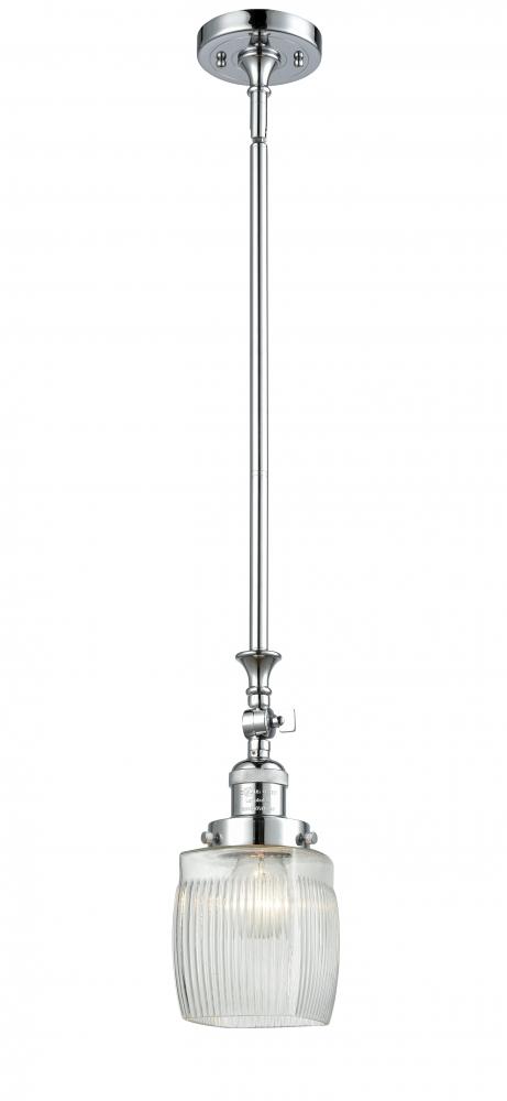 Colton - 1 Light - 6 inch - Polished Chrome - Stem Hung - Mini Pendant