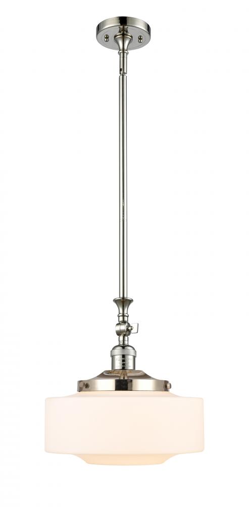 Bridgeton - 1 Light - 12 inch - Polished Nickel - Stem Hung - Mini Pendant