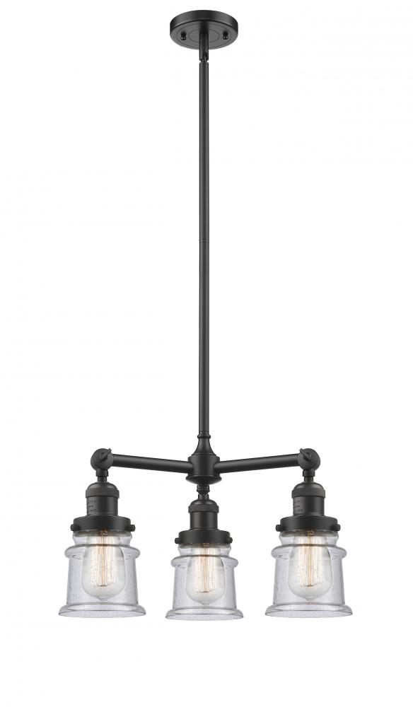 Canton - 3 Light - 18 inch - Oil Rubbed Bronze - Stem Hung - Chandelier