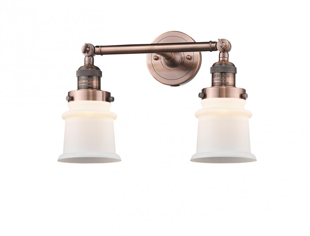 Canton - 2 Light - 17 inch - Antique Copper - Bath Vanity Light