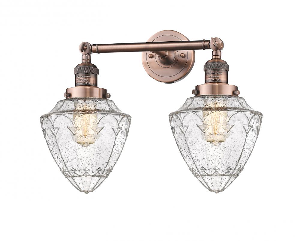 Bullet - 2 Light - 18 inch - Antique Copper - Bath Vanity Light