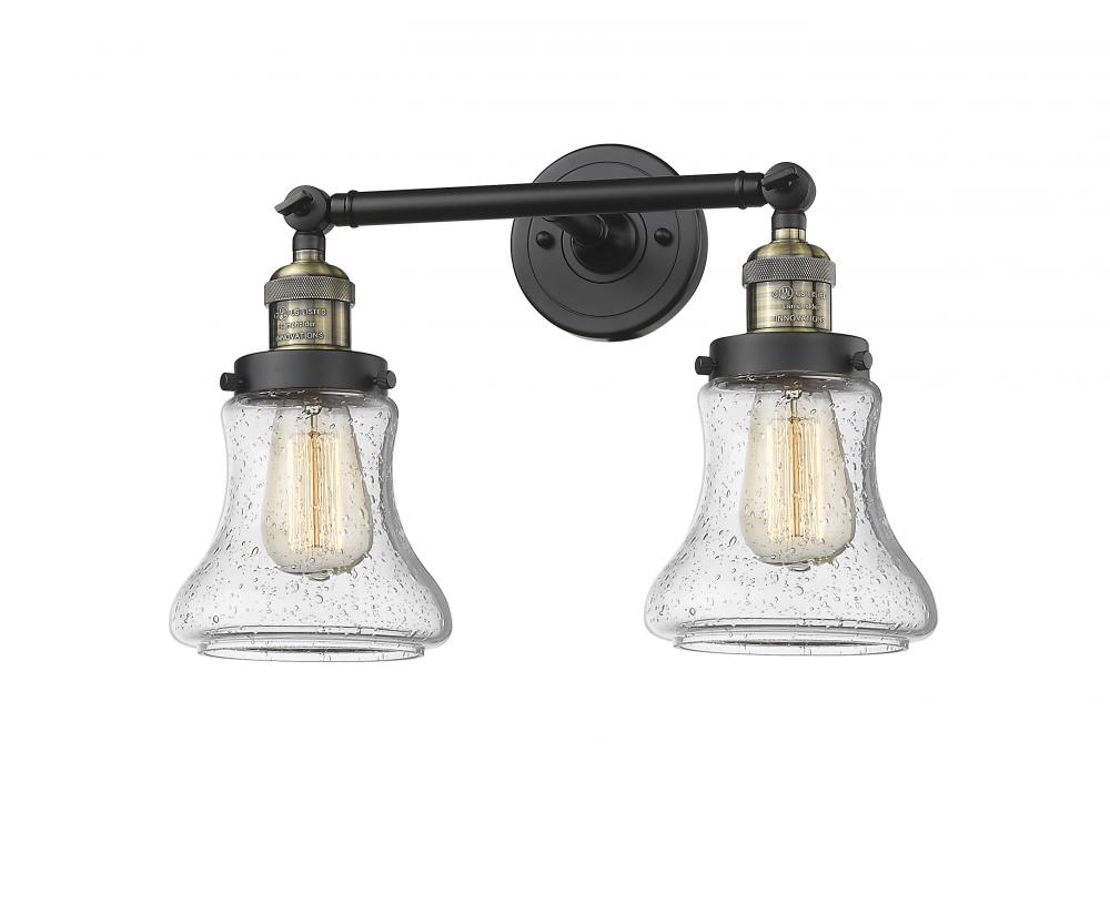 Bellmont - 2 Light - 17 inch - Black Antique Brass - Bath Vanity Light