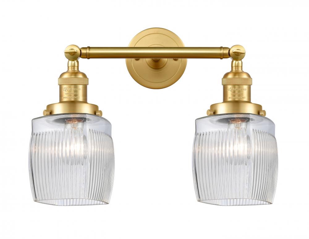 Colton - 2 Light - 16 inch - Satin Gold - Bath Vanity Light