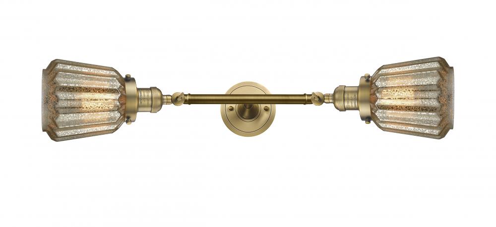 Chatham - 2 Light - 7 inch - Brushed Brass - Bath Vanity Light