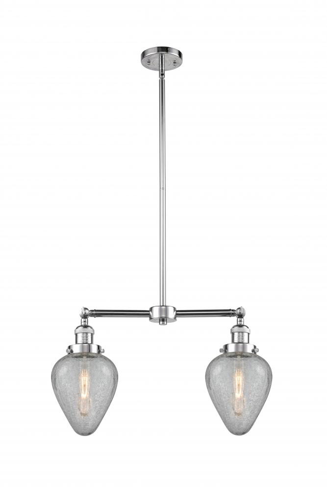 Geneseo - 2 Light - 21 inch - Polished Chrome - Stem Hung - Island Light