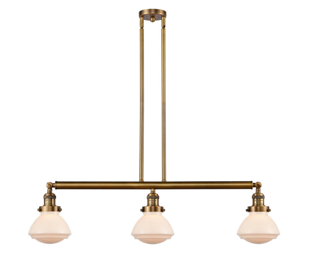 Olean - 3 Light - 39 inch - Brushed Brass - Stem Hung - Island Light