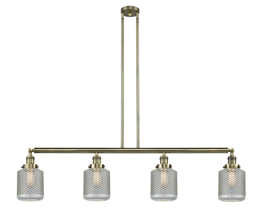 Stanton - 4 Light - 51 inch - Antique Brass - Stem Hung - Island Light