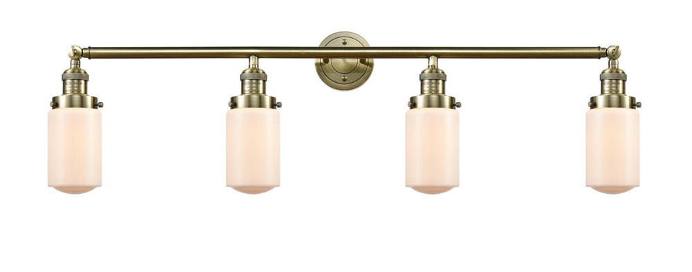 Dover - 4 Light - 43 inch - Antique Brass - Bath Vanity Light