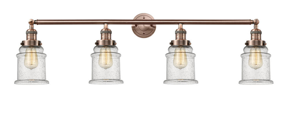 Canton - 4 Light - 42 inch - Antique Copper - Bath Vanity Light