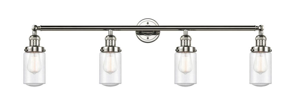 Dover - 4 Light - 43 inch - Polished Nickel - Bath Vanity Light