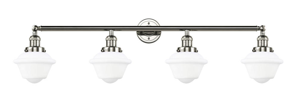 Oxford - 4 Light - 46 inch - Polished Nickel - Bath Vanity Light