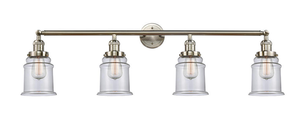 Canton - 4 Light - 42 inch - Brushed Satin Nickel - Bath Vanity Light