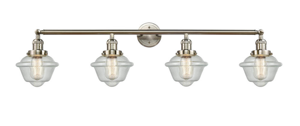 Oxford - 4 Light - 46 inch - Brushed Satin Nickel - Bath Vanity Light