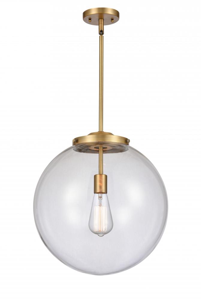 Beacon - 1 Light - 16 inch - Brushed Brass - Cord hung - Pendant