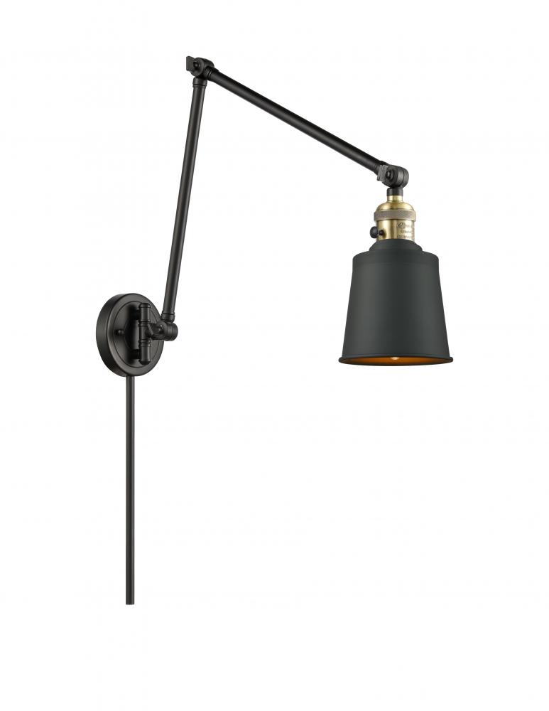 Addison - 1 Light - 8 inch - Black Antique Brass - Swing Arm