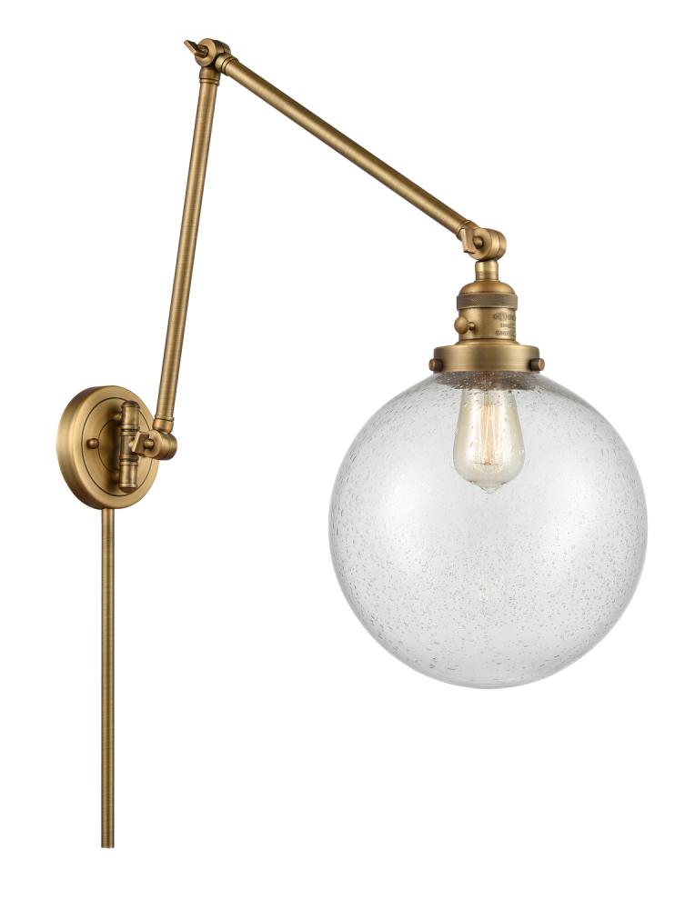 Beacon - 1 Light - 10 inch - Brushed Brass - Swing Arm