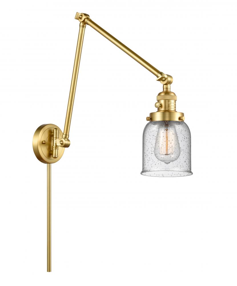 Bell - 1 Light - 8 inch - Satin Gold - Swing Arm