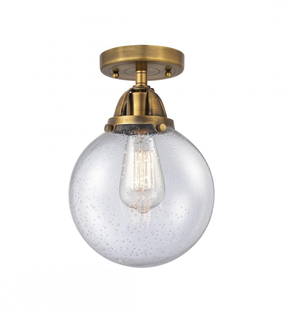 Beacon - 1 Light - 8 inch - Brushed Brass - Semi-Flush Mount