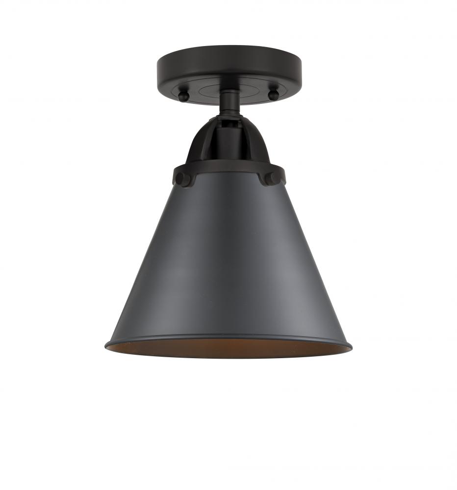 Appalachian - 1 Light - 8 inch - Matte Black - Semi-Flush Mount