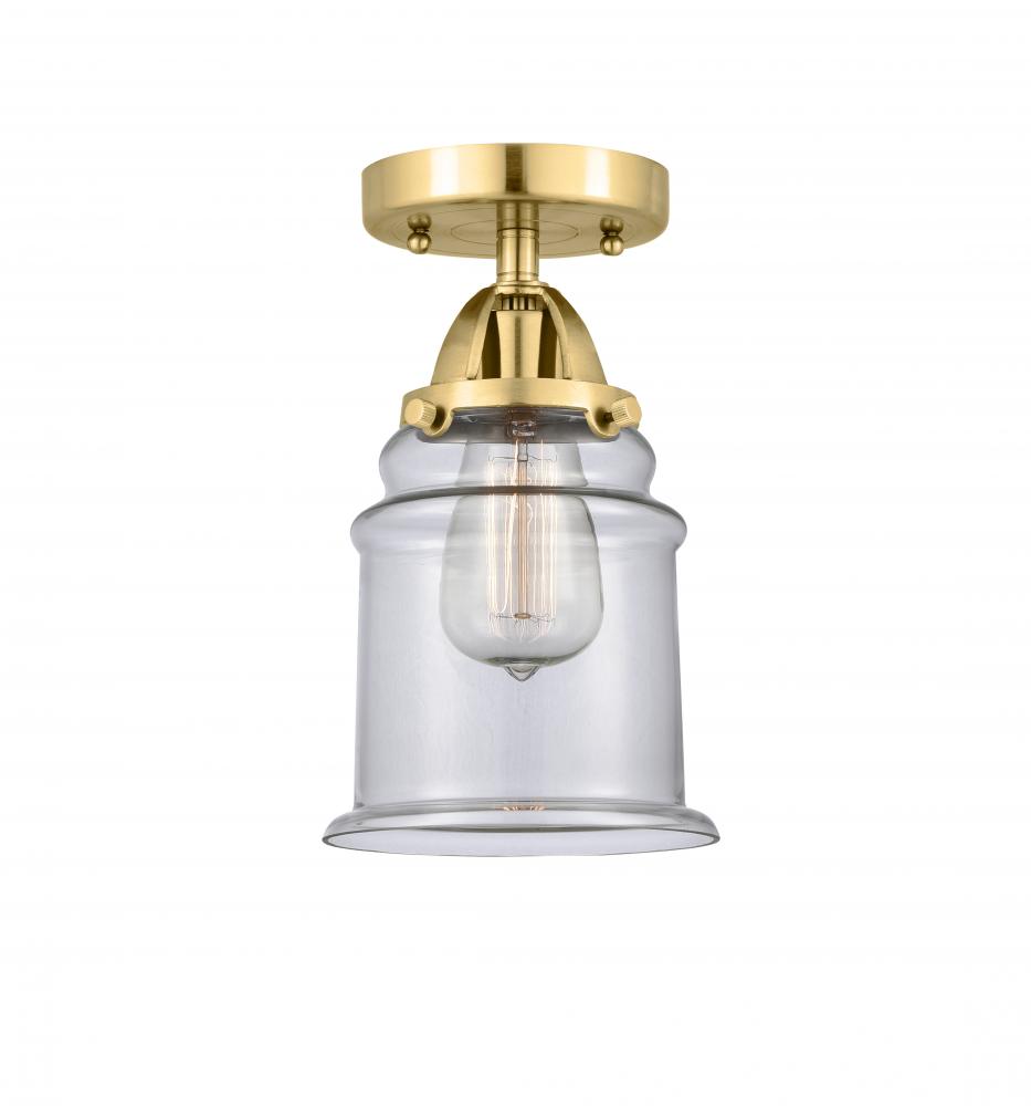 Canton - 1 Light - 6 inch - Satin Gold - Semi-Flush Mount