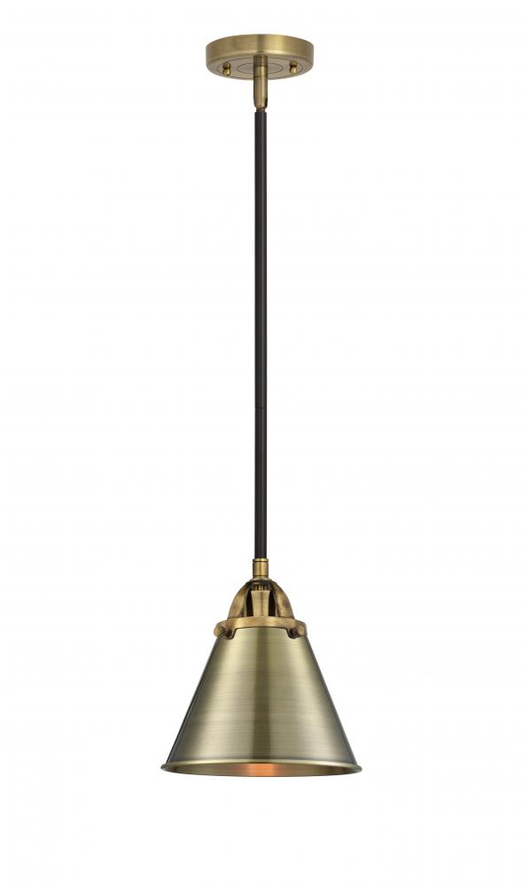 Appalachian - 1 Light - 8 inch - Black Antique Brass - Cord hung - Mini Pendant