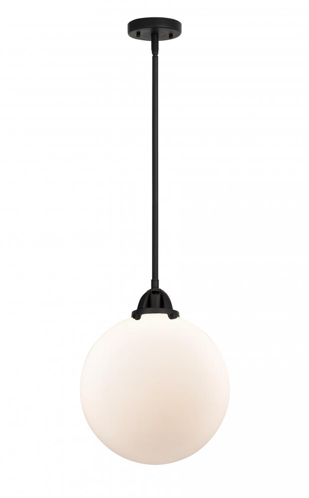 Beacon - 1 Light - 12 inch - Matte Black - Cord hung - Mini Pendant