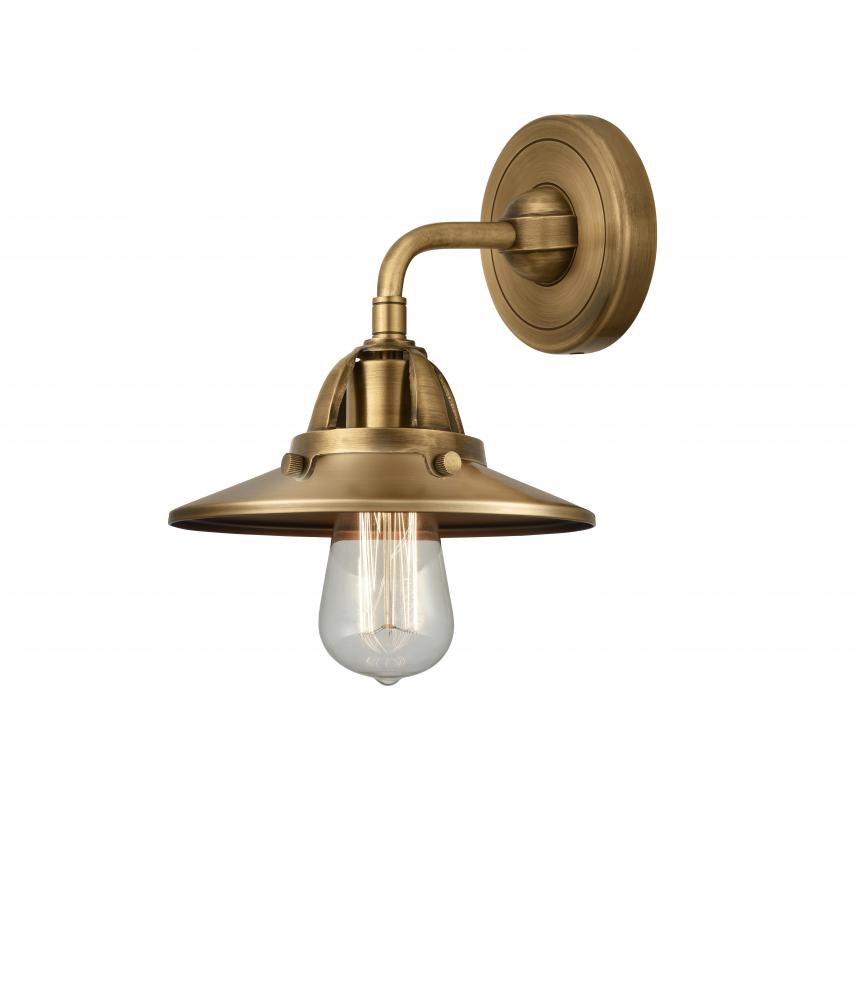 Railroad - 1 Light - 8 inch - Brushed Brass - Sconce