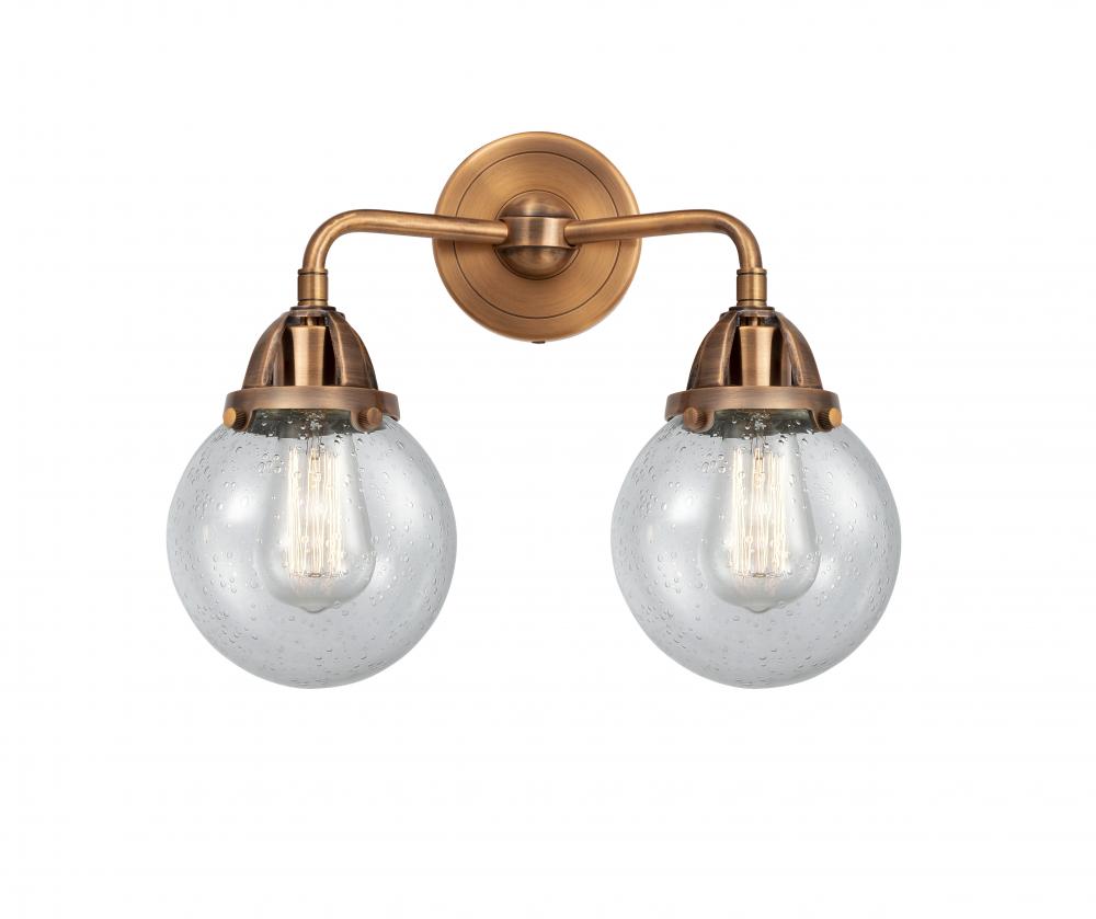 Beacon - 2 Light - 14 inch - Antique Copper - Bath Vanity Light