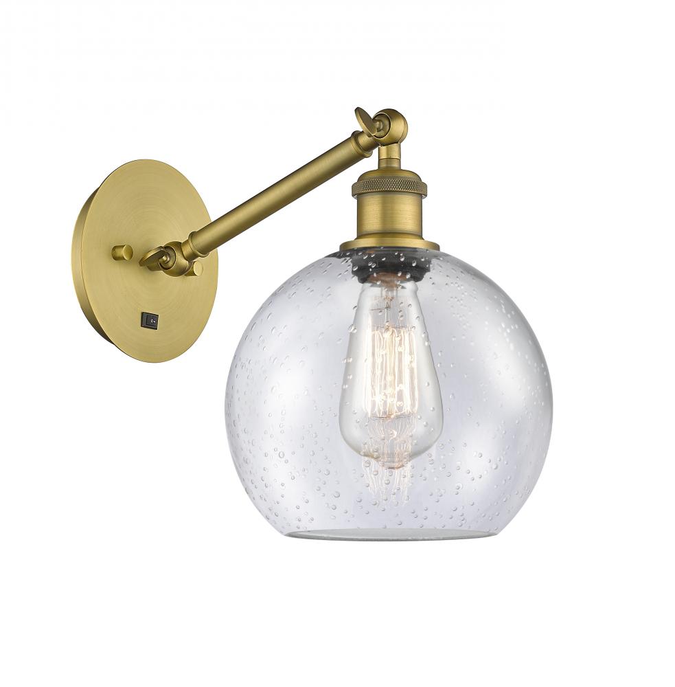 Athens - 1 Light - 8 inch - Brushed Brass - Sconce