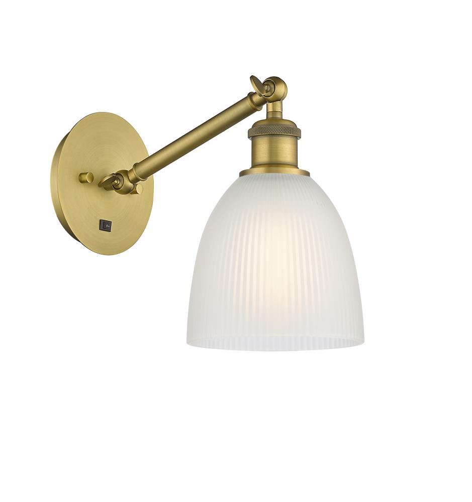 Castile - 1 Light - 6 inch - Brushed Brass - Sconce