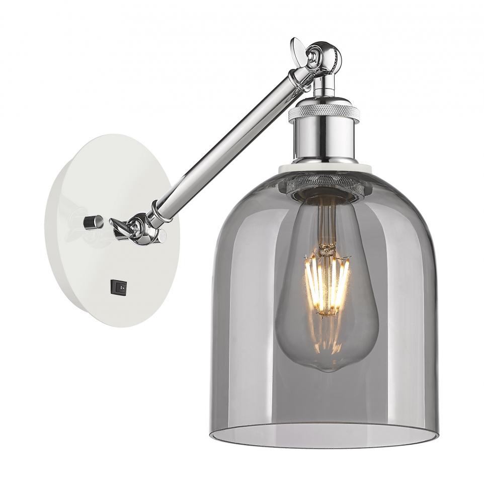 Bella - 1 Light - 6 inch - White Polished Chrome - Sconce