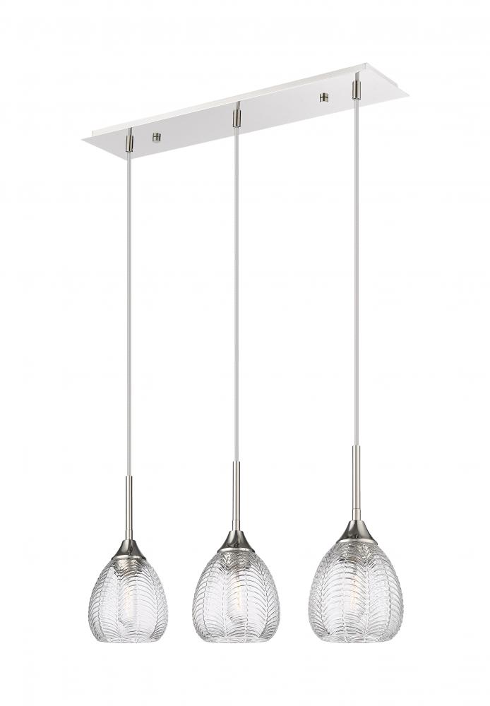 Berkshire - 3 Light - 27 inch - Polished Nickel - Cord Hung - Island Light