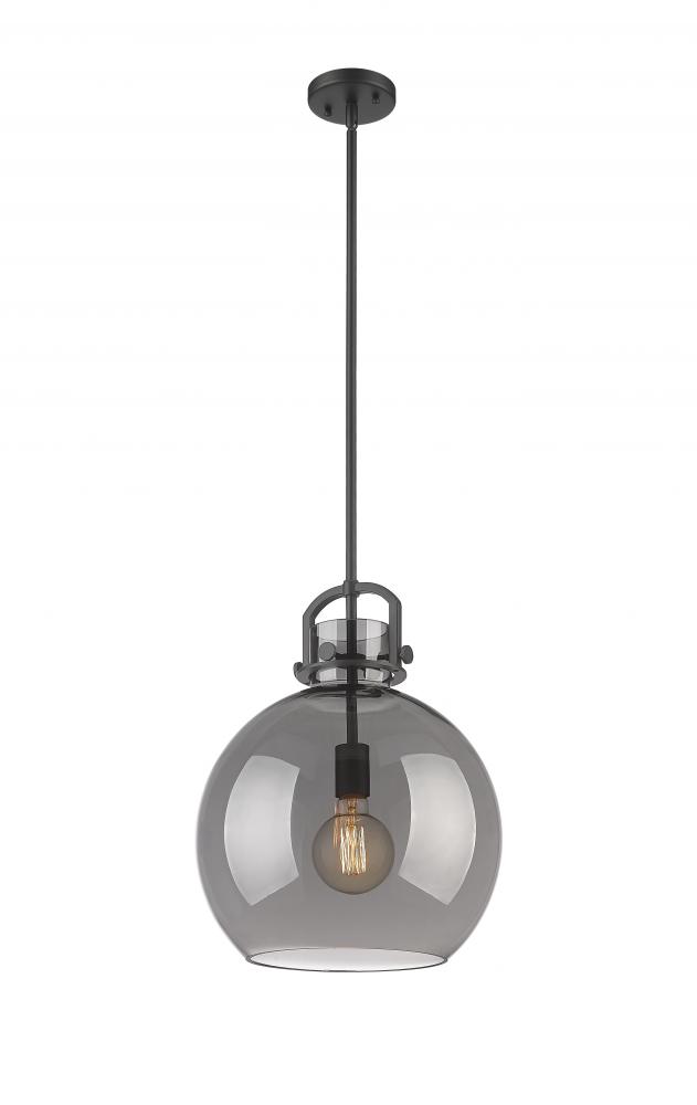 Newton Sphere - 1 Light - 14 inch - Matte Black - Pendant