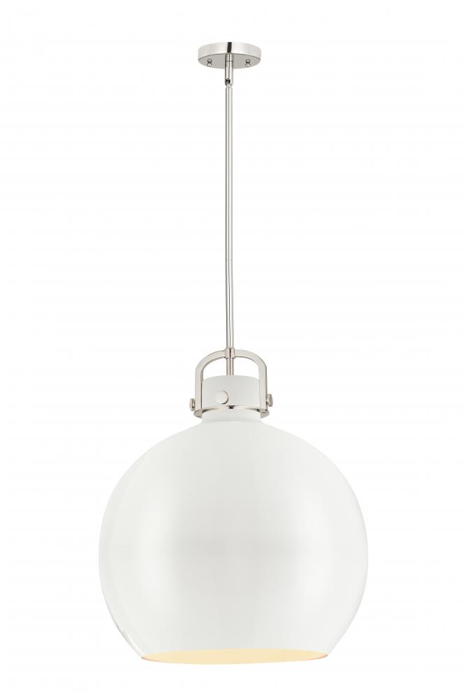 Newton Sphere - 1 Light - 18 inch - Polished Nickel - Pendant