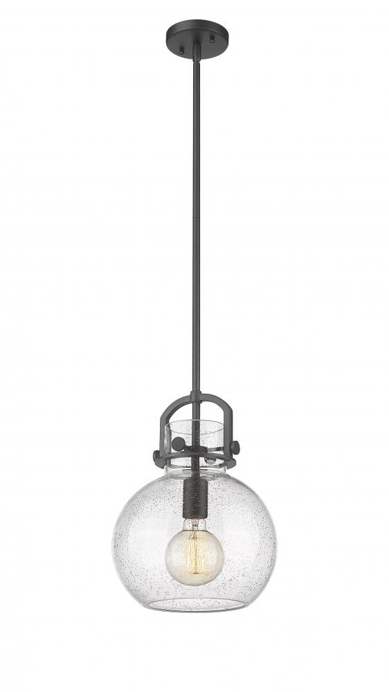 Newton Sphere - 1 Light - 10 inch - Matte Black - Mini Pendant