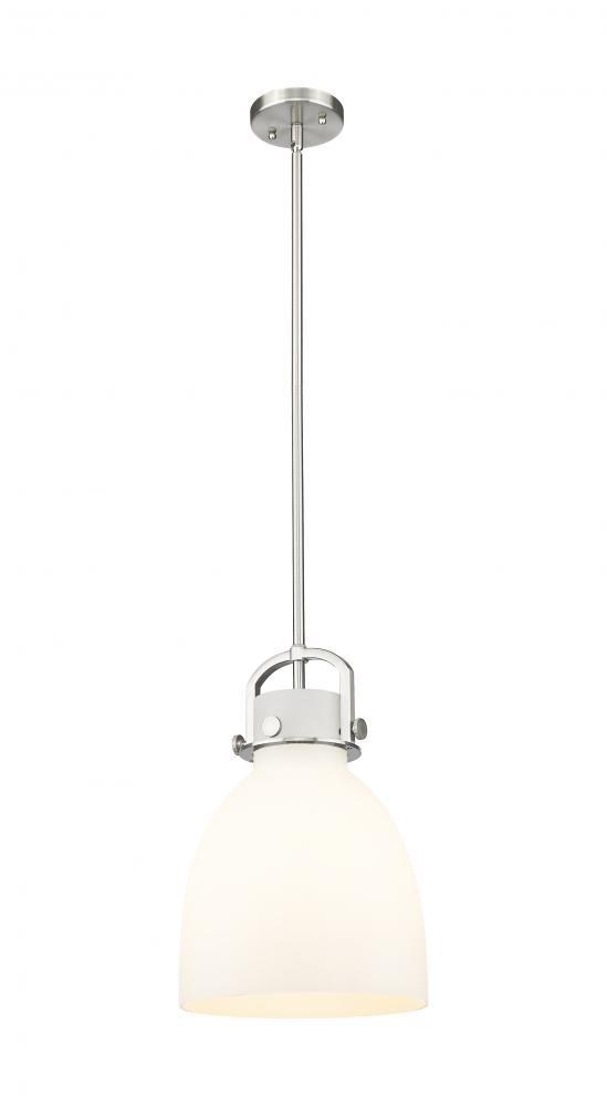 Newton Bell - 1 Light - 10 inch - Satin Nickel - Mini Pendant