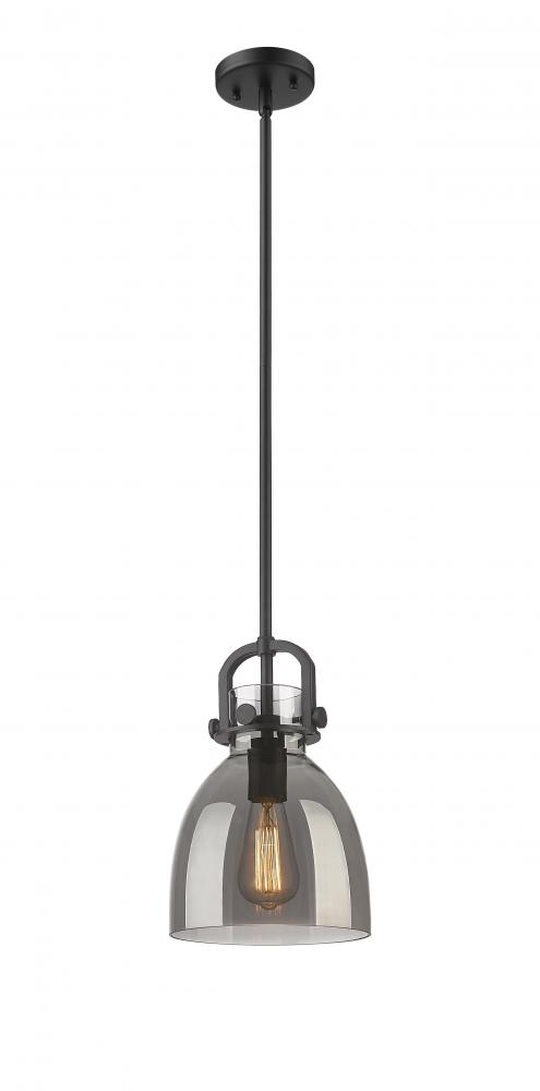 Newton Bell - 1 Light - 8 inch - Matte Black - Mini Pendant