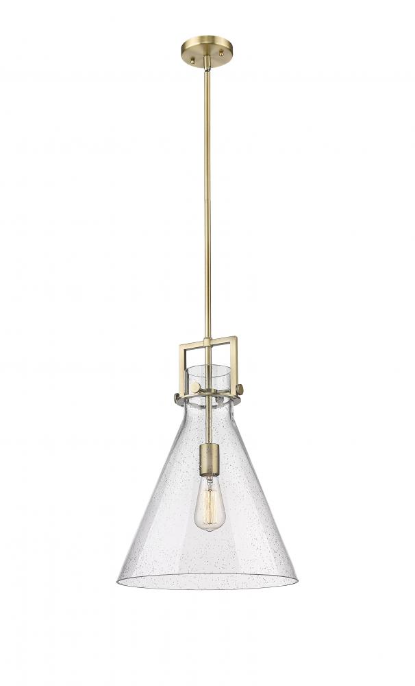 Newton Sphere - 1 Light - 14 inch - Brushed Brass - Pendant