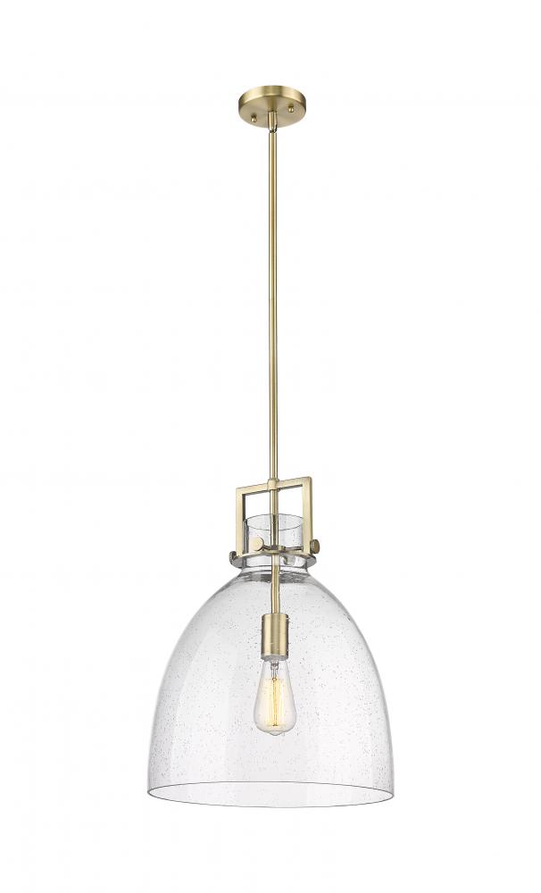 Newton Bell - 1 Light - 14 inch - Brushed Brass - Pendant