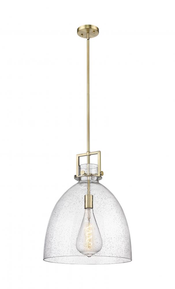 Newton Bell - 1 Light - 16 inch - Brushed Brass - Pendant