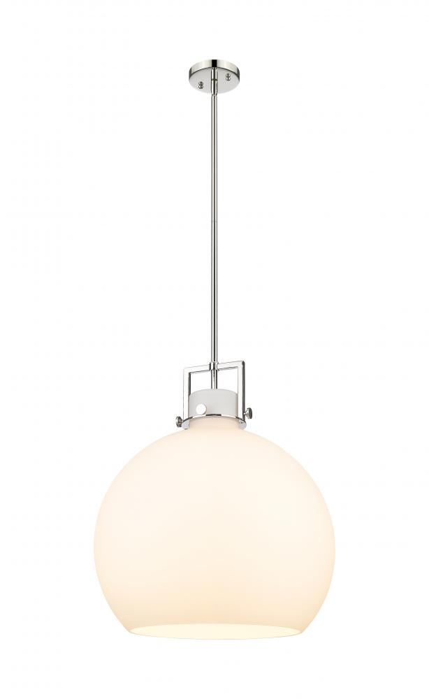 Newton Sphere - 1 Light - 18 inch - Polished Nickel - Pendant