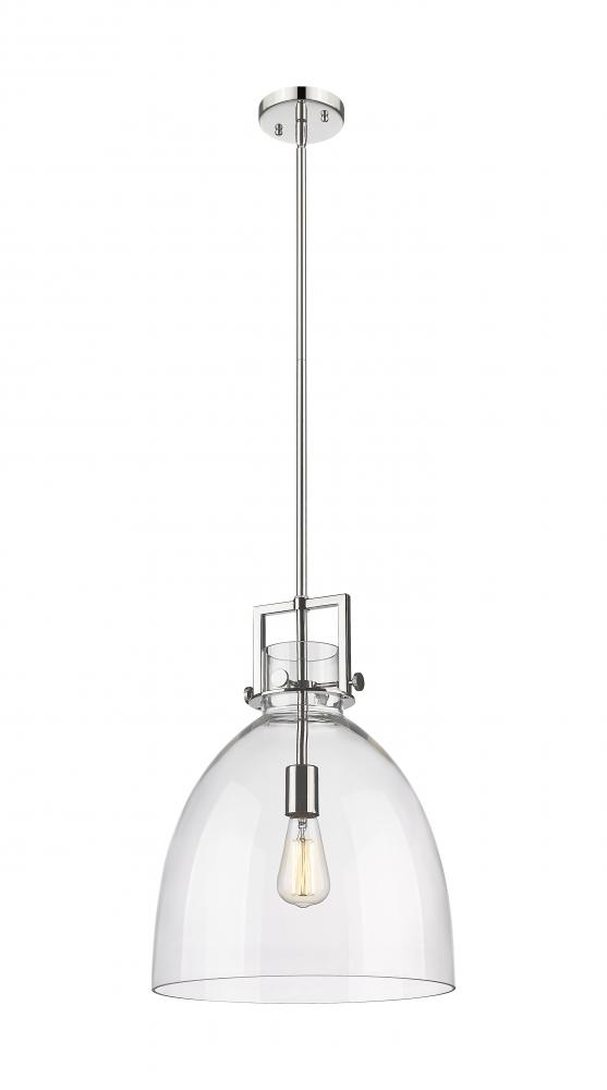 Newton Bell - 1 Light - 14 inch - Polished Nickel - Pendant