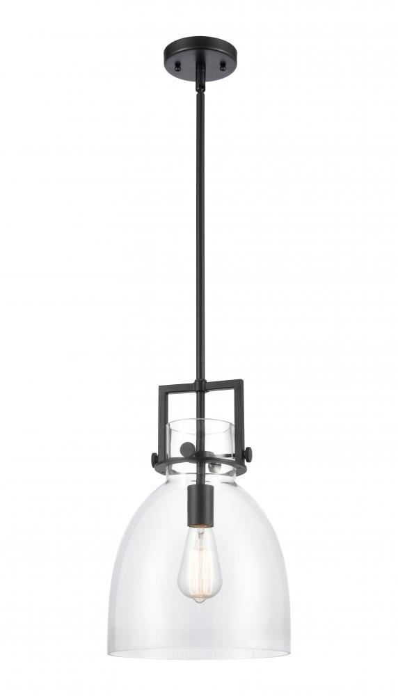 Newton Bell - 1 Light - 10 inch - Matte Black - Mini Pendant