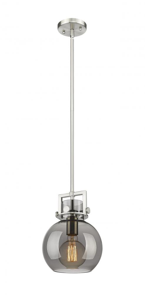 Newton Sphere - 1 Light - 8 inch - Satin Nickel - Mini Pendant