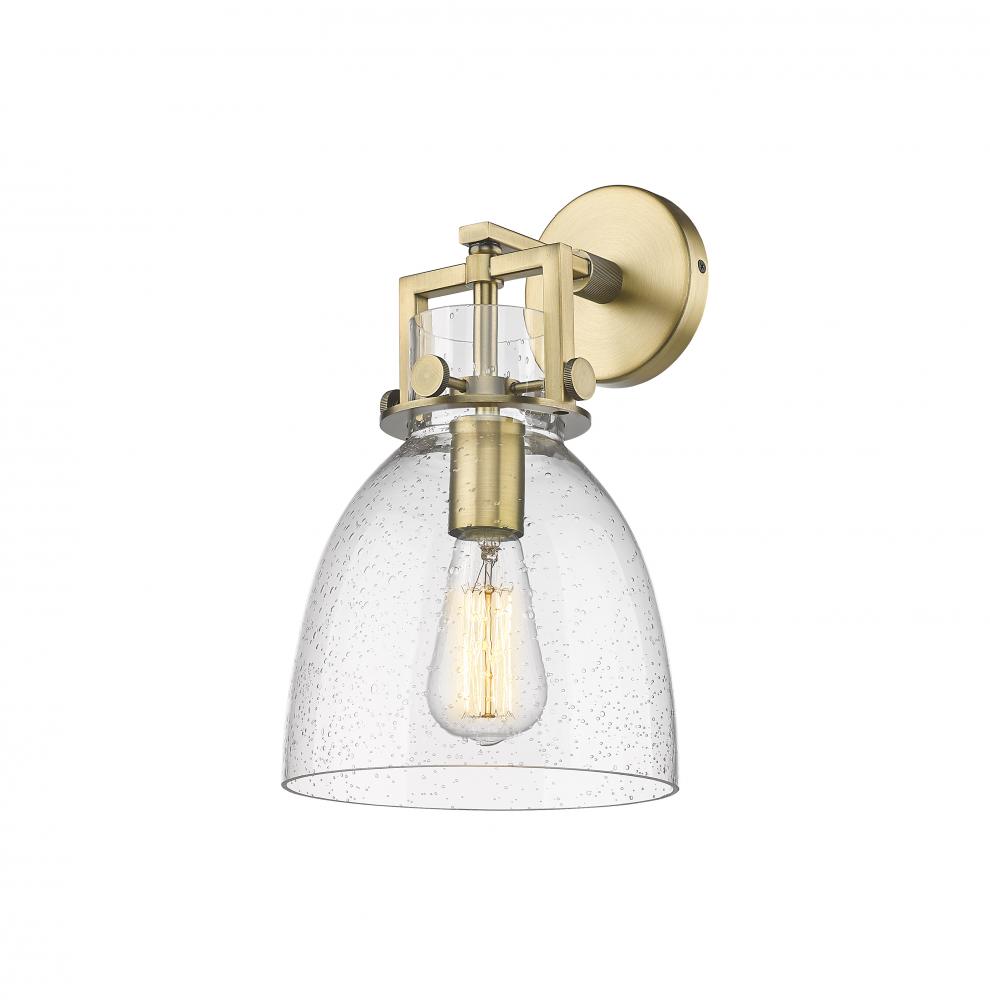 Newton Bell - 1 Light - 8 inch - Brushed Brass - Sconce